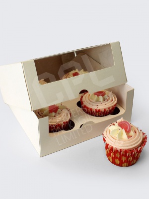 Cupcake Boxes with Window and Insert