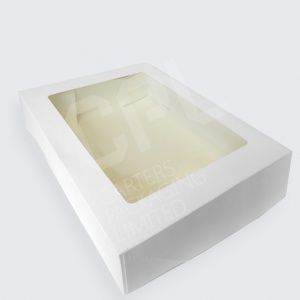 White Cake Boxes with Windows