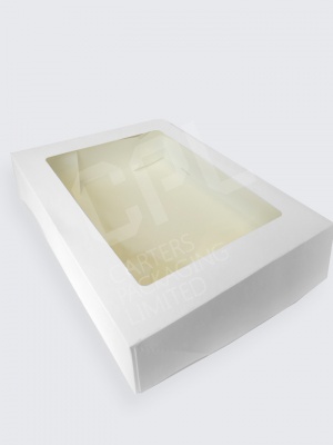 White Cake Boxes with Windows