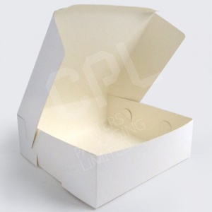 White Plain Folding Cake Boxes