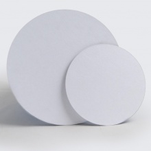 White Round Cake Card Boards