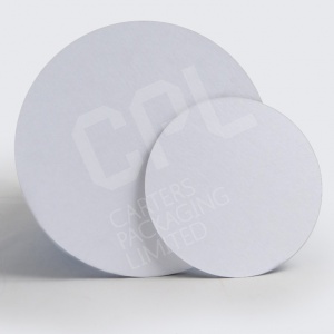 White Round Cake Card Boards