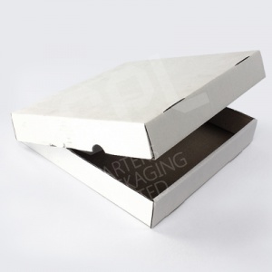 Plain White Pizza Boxes
