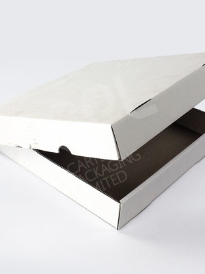 Plain White Pizza Boxes