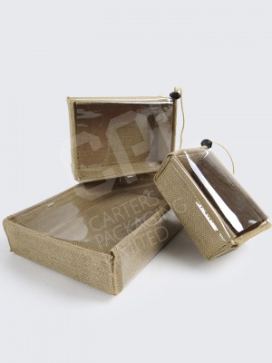 Jute Drawstring Boxes / Trays