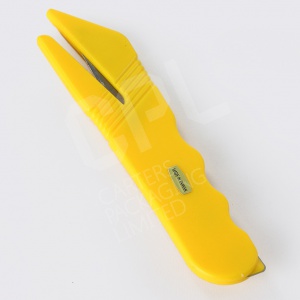 PSC - Yellow Economy Safety / Box Cutter with Plastic Grip