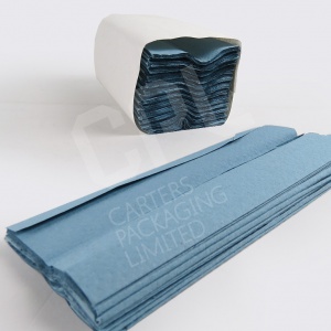 Hand Towels - Blue C-Fold Paper Hand Towels