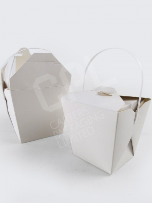 Square Food Pails with Handles