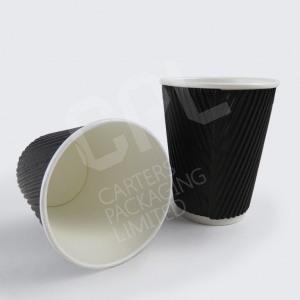 Black Kraft Ripple Cups