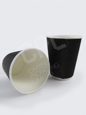Black Kraft Ripple Cups