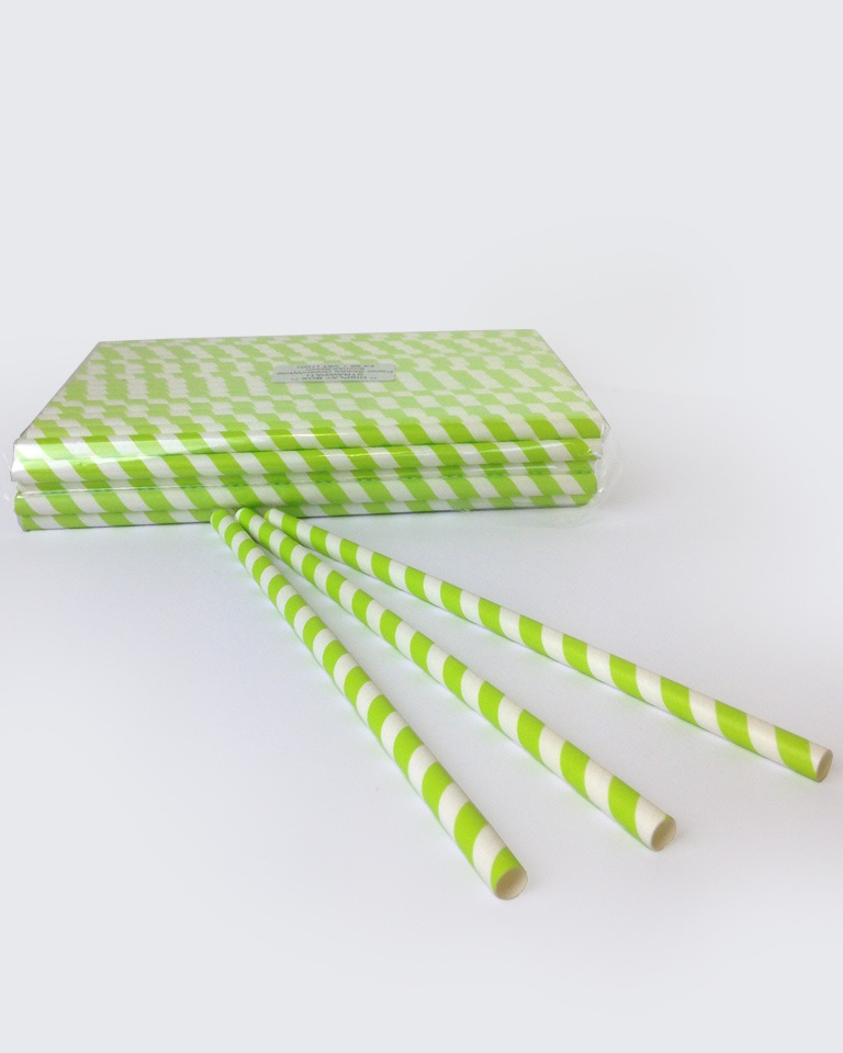 Striped Paper Straws