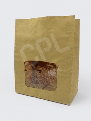 Vegware Kraft Window Bag