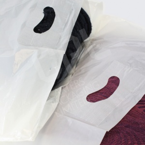 White Patch Handle Carrier bags