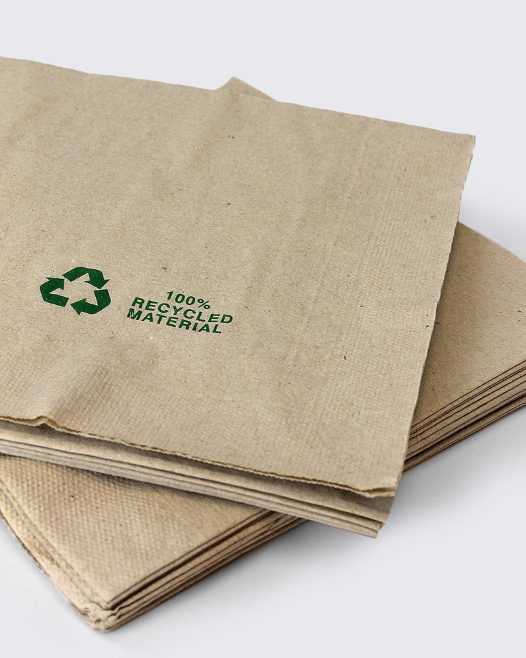 Unbleached Recycled Napkins