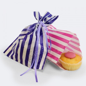 Candy Bag | Pink / Blue Candy Stripe Bags