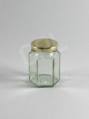 110ml Hex Glass Jar