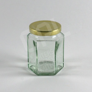 8oz Hexagonal Glass jar