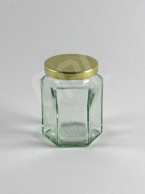 8oz Hexagonal Glass jar
