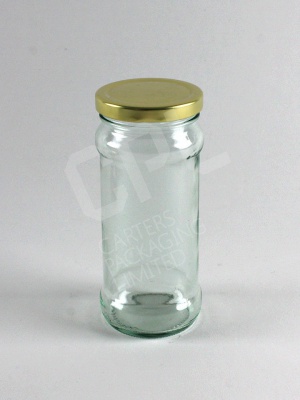 284ml Chutney jar with Gold Lid