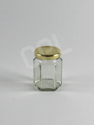 55ml Hexagonal Glass Jar